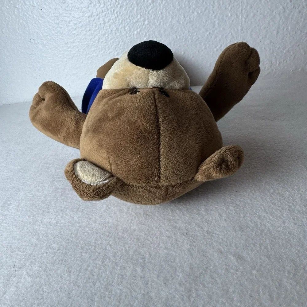 Fred Meyer Bear Plush Stuffed Animal Mascot DocuSource Blue Vest Advertising
